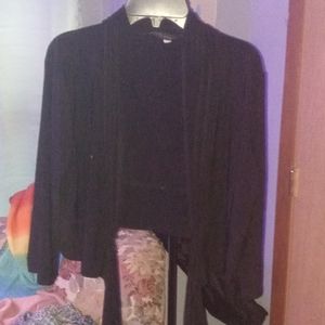 Black mini cardigan
